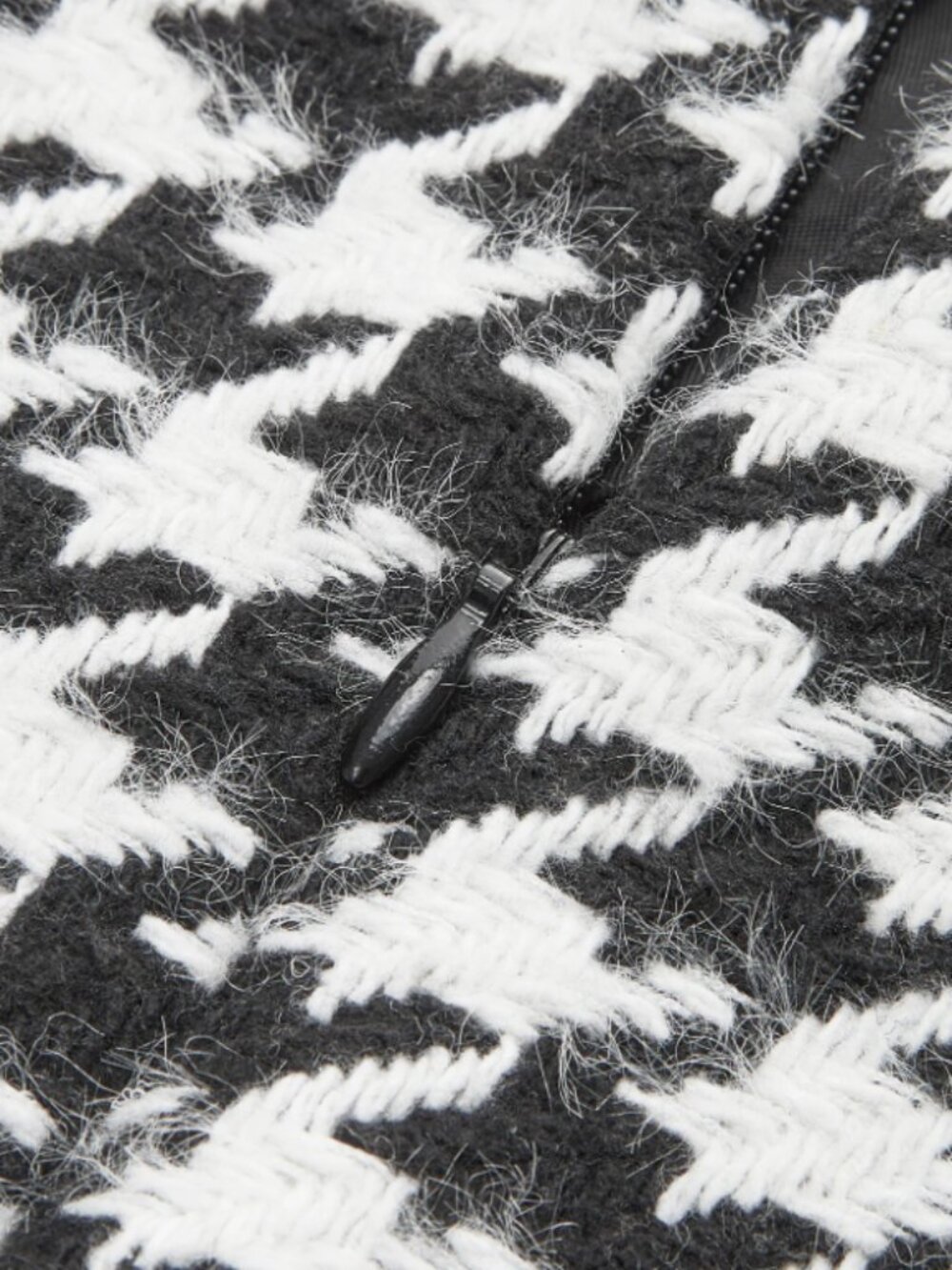 NWT Commense Houndstooth Plaid Tweed Mini Skirt - Picture 10 of 14
